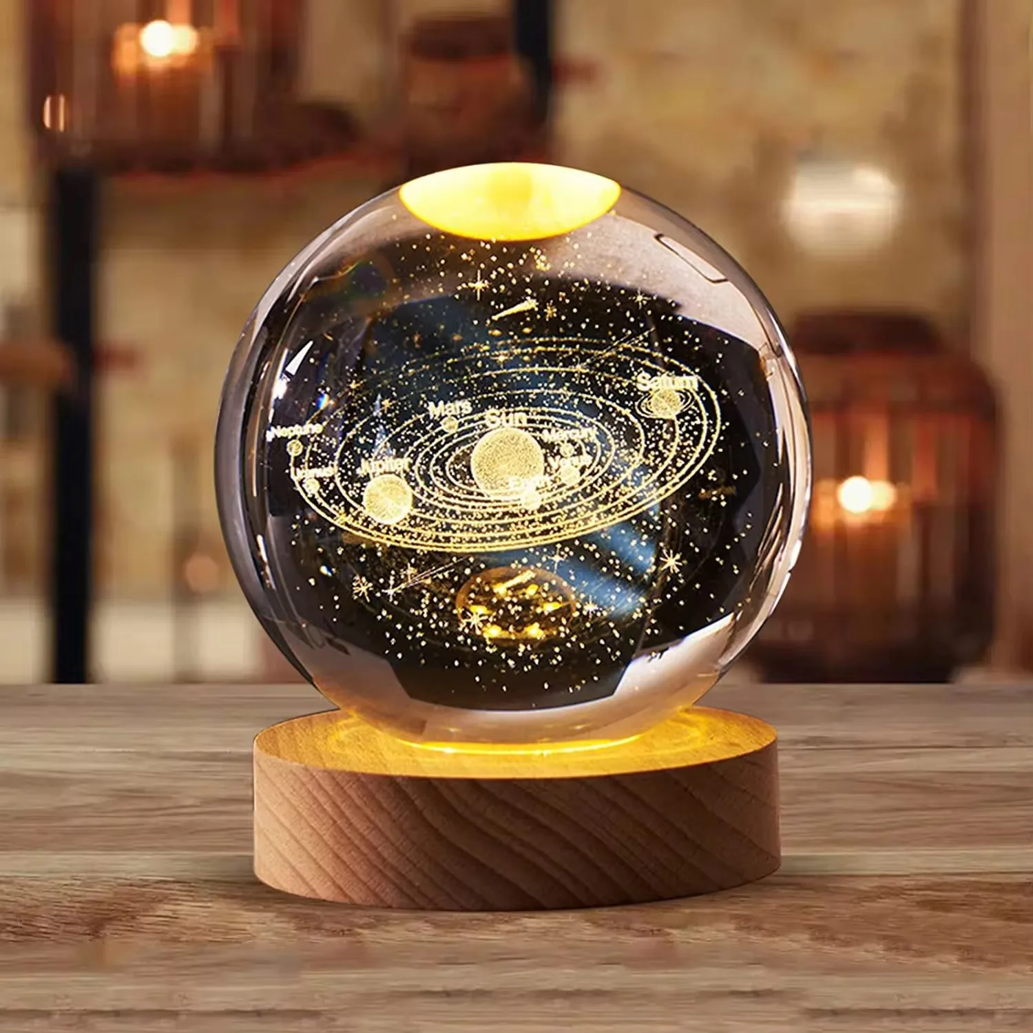 Crystal Ball Table Lamp
